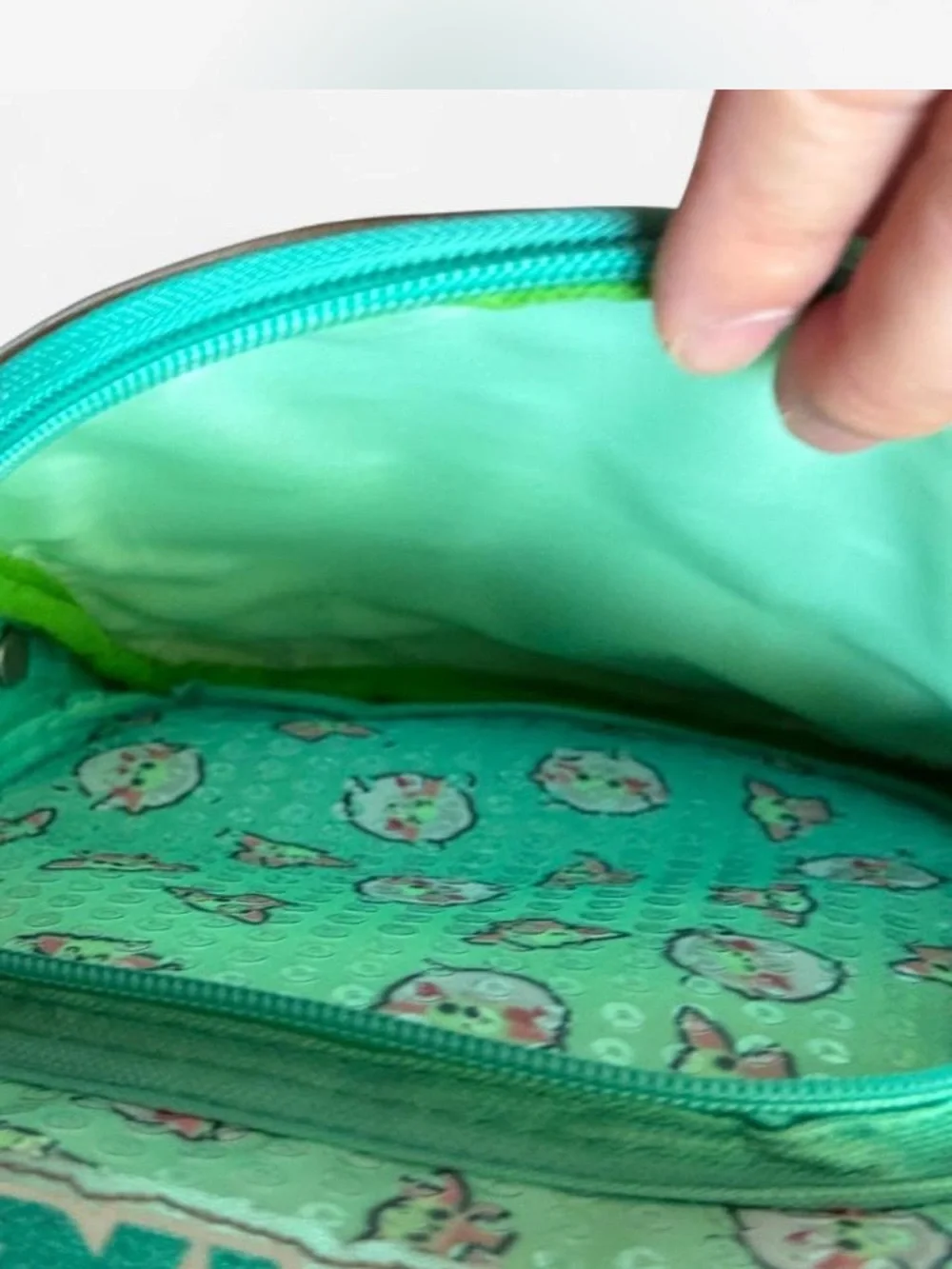 Star Wars Mint Green Grogu Plush Backpack with Metallic Accents